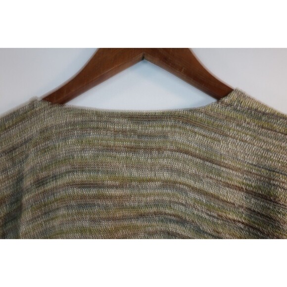 Eskandar Green Multi Striped Cotton Linen Kimono Coat Jacket Size 0 Lagenlook - Picture 13 of 16